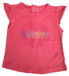 Roza kratka majica sunny Early Days 12-18 M