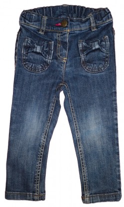 Modre dolge jeans hlače Next 12-18 M