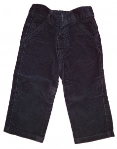 Dolge modre žametne hlače 12-18 M