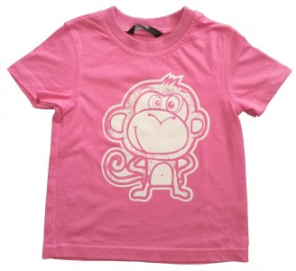 Roza kratka majica opica George