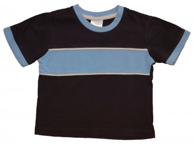 Črno-modra kratka majica 12-18 M