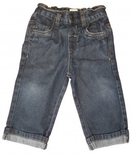 Modre dolge jeans hlače 12-18 M