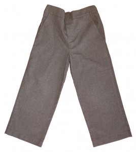 Temno sive dolge elegantne hlače 3-4 L