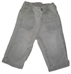 Dolge sive jeans hlače 3-6 M