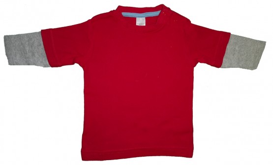 Rdeča dolga majica 0-3 M