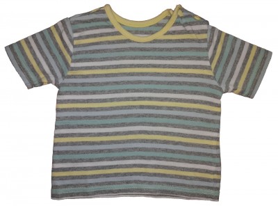 Rumeno-siva črtasta kratka majica George