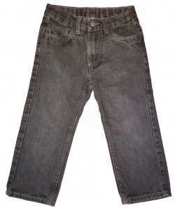 Temno sive dolge jeans hlače 2-3 L