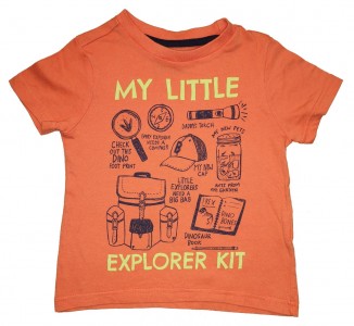 Oranžna kratka majica explorer F&F