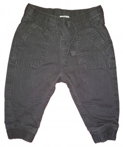 Temno sive dolge podložene hlače F&F