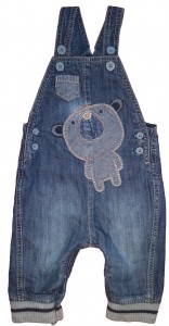 Dolge modre jeans hlače medo Mothercare