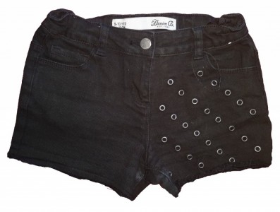 Črne jeans kratke hlače DenimCo 9-10 L
