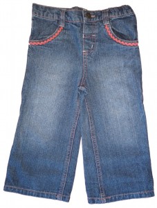 Dolge modre jeans hlače široke TU 18-24 M