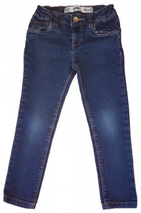 Dolge modre jeans hlače DenimCo 5-6 L