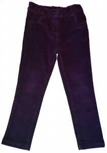 Dolge vijolične žametne hlače M&Co. 5-6 L