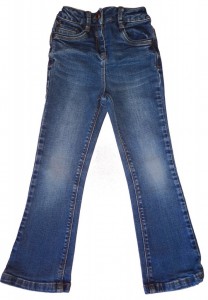 Dolge modre jeans hlače na zvonec George 5-6 L