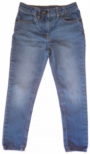Dolge modre jeans hlače George 5-6 L