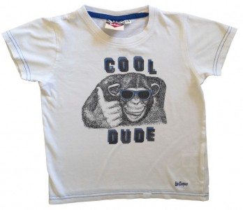 Bela kratka majica gorila cool dude Lee Cooper