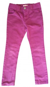 Dolge vijolične jeans hlače Bluezoo 5-6 L