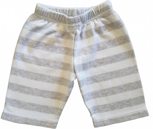 Sivo-bele črtaste kratke hlače Mothercare 0-1 M