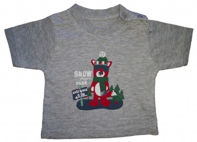 Siva kratka majica snow park 3-6 M