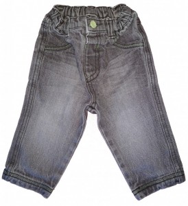 Sive dolge jeans hlače 3-6 M