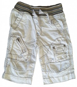 Bele dolge hlače z elastičnim pasom 3-6 M