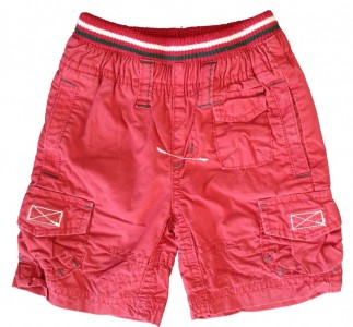 Rdeče kratke hlače z elastičnim pasom 3-6 M