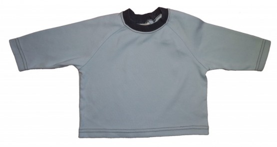 Svetlo modra dolga majica 0-3 M