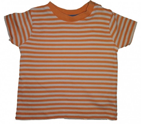 Oranžna kratka majica črtasta Nutmeg