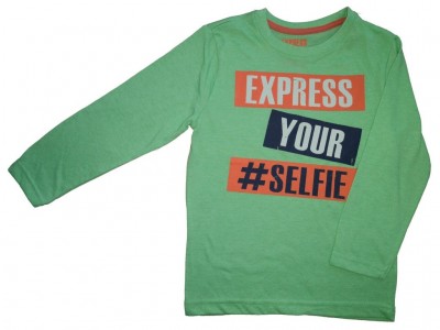 Zelena dolga majica express your selfie Rebel 4-5 L