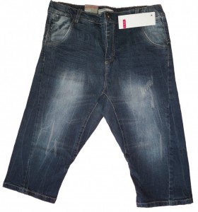 Modre jeans kratke hlače do kolen Name It 11-12 L