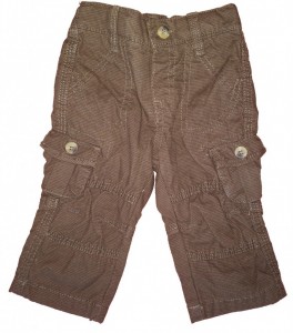 Dolge rjave podložene hlače Obaibi 3-6 M