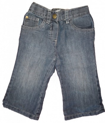 Dolge modre jeans hlače podložene Obaibi 9-12 M