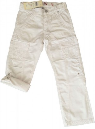 Dolge bele lahkotne hlače široke Name It 3-4 L