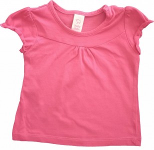 Roza kratka majica Baby Club 0-3 M