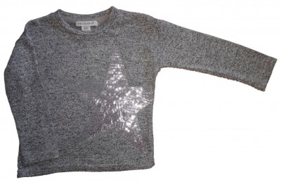 Siv pleten pulover zvezda Primark 18-24 M