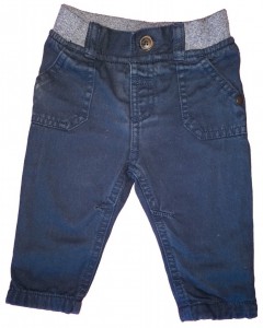 Temno modre dolge hlače z elastičnim pasom F&F