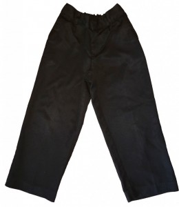 Črne dolge elegantne hlače 4-5 L
