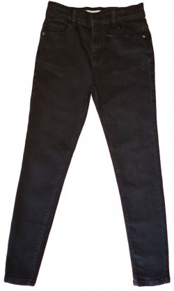 Črne dolge jeans hlače DenimCo