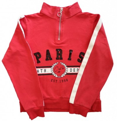 Rdeč pulover Paris športen Matalan