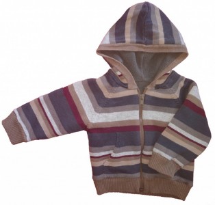 Pisana črtasta prehodna jakna/podložena pletena jopica Matalan