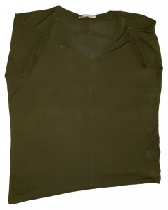 Olivno zelena kratka majica širši model nova Forever21