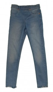 Modre jeans hlače 7-8 L