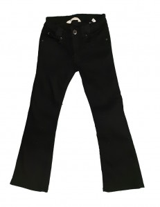 Črne elastične hlače z regulacijo 6-7 L