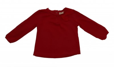 Rdeča majica z mašnjico Zara 12-18 M