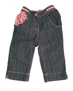 Jeans 3/4 hlače z regulacijo 3-4 L