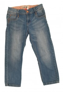 3/4 jeans hlače z regulacijo 10-12 L