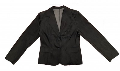Ženski črna jakna z gumbi XXL