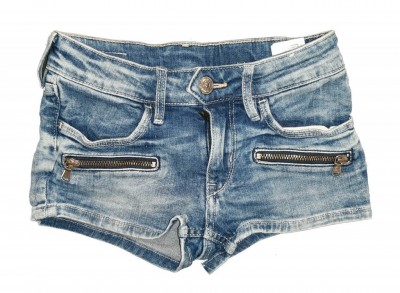 Jeans kratke hlače z dodatki zadrg 6-7 L