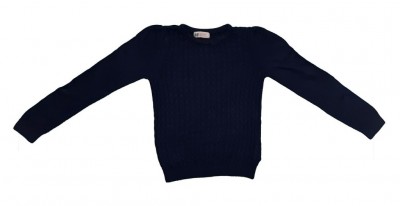 Moder pulover s kitkami in mašnjo 5-6 L